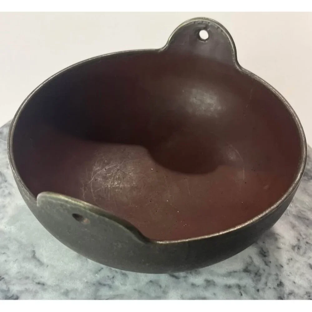 Vintage Tokiwa 3 Legged Cast Iron Bean Pot No 18 Missing Handle-Japan